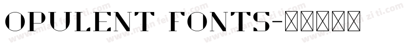 opulent fonts字体转换